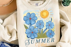 Summer Vibes Sublimation, Boho Floral Summer Png Product Image 2
