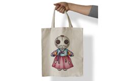 Korean Hanbok Girl Voodoo Doll Stitched PNGHa lloween Product Image 7