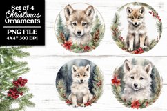 Baby Farm Animals PNG Christmas Ornaments or Coasters Product Image 9