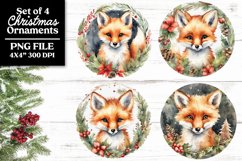 Baby Farm Animals PNG Christmas Ornaments or Coasters Product Image 6
