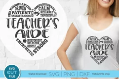 Teacher's Aide svg, teacher aid svg, teacher's aid svg Product Image 1