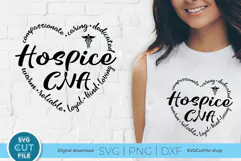 Hospice CNA svg, a hospice nurse svg for the team or crew Product Image 1