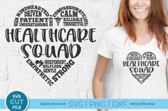Healthcare squad svg, a health care worker svg for crafters Product Image 1