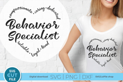 Behavior specialist svg for ABA or BCBA behavioral therapy Product Image 1