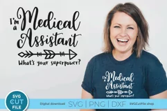 Medical Assistant svg, I'm an MA whats your superpower Product Image 1