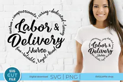 Labor and Delivery Nurse svg - an OB-GYN svg for your nurses Product Image 1