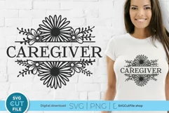 Caregiver svg, a home care giver svg for crafters Product Image 1