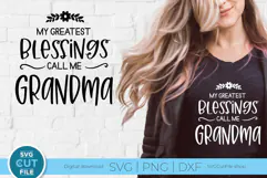 Grandma svg - My greatest blessings call me grandma svg Product Image 1