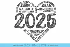 2025 Graduation svg, a Class of 2025 seniors svg for Cricut Product Image 1