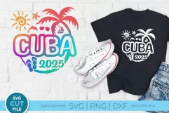 2025 Cuba svg - Cuba Caribbean Vacation or Trip Design Product Image 1