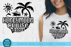 2024 Honeymoon Cruise svg for Newly Married Wife and Husband Product Image 1