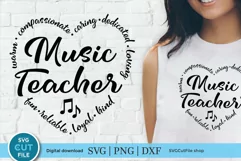 Music Teacher svg - a school music teacher svg for crafters Product Image 1