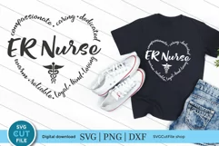 ER nurse svg, an emergency room nurse svg file for crafters Product Image 1