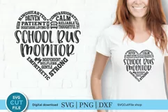 School Bus Monitor svg - SchoolBus monitor subway art design Product Image 1