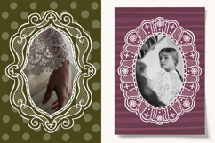 9 Vintage Coquette Lace Frames PNG Product Image 5