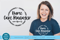 Nurse Care Manager SVG, an svg for cutting machine crafters Product Image 1