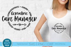 Geriatric Care Manager SVG, an svg for cutting machine craft Product Image 1