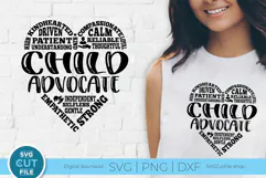 Child Advocate svg subway art heart for men or women Product Image 1