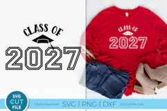 Class of 2027 svg, cute 2027 grad svg, 2027 graduate senior Product Image 1