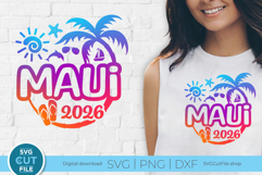 Maui svg - Maui Hawaii 2026 Vacation or Trip Design Product Image 1