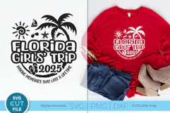 Florida Girls' Trip 2025 svg - Ladies' Florida Vacation svg Product Image 1