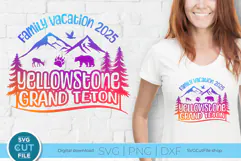 2025 Yellowstone Grand Teton svg - National Park Family Trip Product Image 1