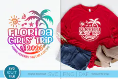 Florida Girls' Trip 2026 svg - Ladies' Florida Vacation svg Product Image 1