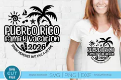 2026 Puerto Rico svg - Puerto Rico Vacation or Trip Design Product Image 1