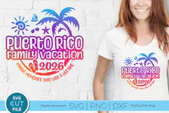 2026 Puerto Rico svg - Puerto Rico Vacation or Trip Design Product Image 1