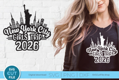 New York svg, New York City, Girls Trip 2026 Svg, NYC 2026 Product Image 1