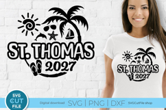 2027 St. Thomas svg - US Virgin Islands Vacation or Trip Product Image 1