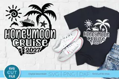 2027 Honeymoon Cruise svg for Newly Married Wife and Husband Product Image 1