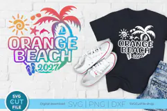2027 Orange Beach svg -Orange Beach Alabama Vacation or Trip Product Image 1