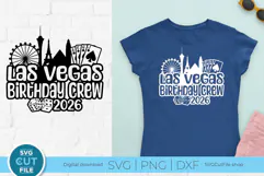 2026 Las Vegas Birthday Crew SVG - Las Vegas NE Birthday svg Product Image 1