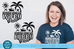 2026 Wifey and Hubby svg - Great for an Anniversary Trip! Product Image 1