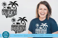 2027 Wifey and Hubby svg - Great for an Anniversary Trip! Product Image 1