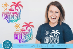 2026 Wifey and Hubby svg - Great for an Anniversary Trip! Product Image 1