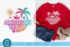 2027 Anniversary Cruise svg for Wife and Husband Trip Product Image 1