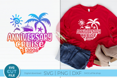 2026 Anniversary Cruise svg for Wife and Husband Trip Product Image 1