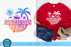 2026 Anniversary Cruise svg for Wife and Husband Trip Product Image 1