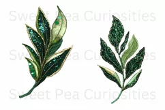 Sequin Flowers, Ephemera, PNG, watercolor, Clipart Product Image 2