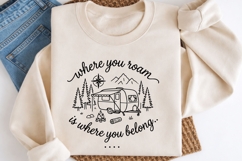 Where You Roam SVG | Camper Mountain Camping | Outdoor Quote Product Image 3