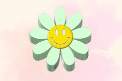 Daisy Smiley Straw Topper, STL File for 3d printing Product Image 2