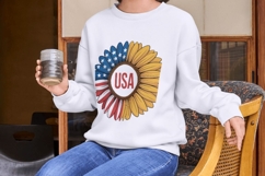 Stars, Stripes &amp; Sunflowers Patriotic Bloom PNG Pack Product Image 2