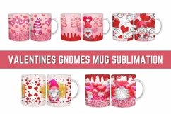 Valentines Gnomes Mug Sublimation | Bundle | PNG Product Image 1