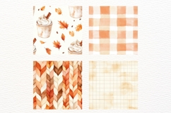 Autumn Planning Seamless Pattern Digital Paper Pack 10 JPG Product Image 3