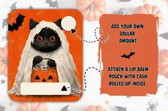 Halloween Cat Money Card Printable, Kids Money Card Product Image 2