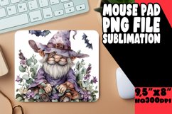 Autumnal Gnome Sublimation Mouse Pad Design Whimsical Charm Product Image 1