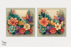 Floral digital paper, background clipart Product Image 2