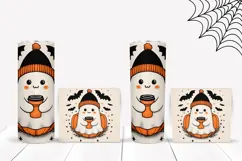Doodle Halloween Tumbler, Halloween Bats Tumbler Template Product Image 2